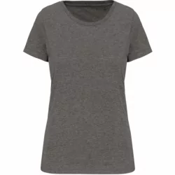 T-shirt Supima® col rond manches courtes femme