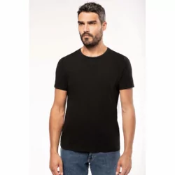 T-shirt col rond manches courtes homme Elasthanne