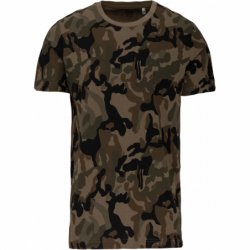 T-shirt camo manches courtes homme