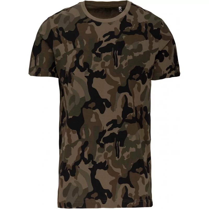 T-shirt camo manches courtes homme