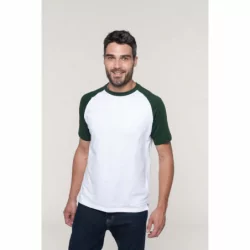 Baseball - t-shirt bicolore manches courtes