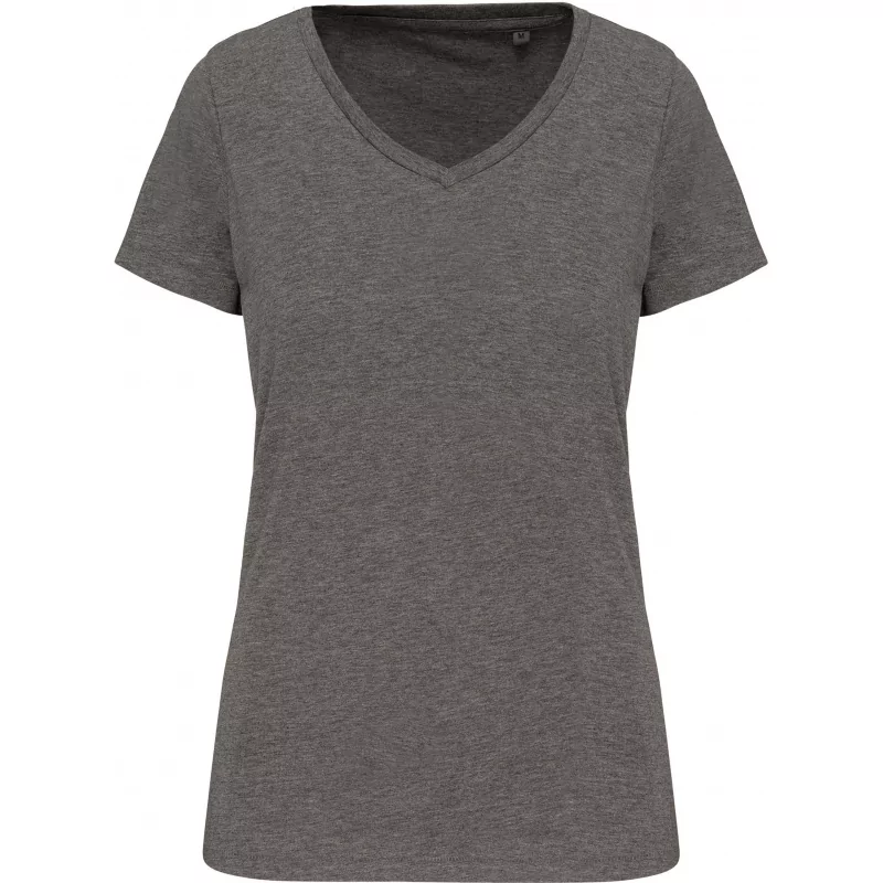 T-shirt Supima® col V manches courtes femme