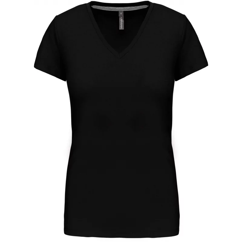 T-shirt col V manches courtes femme