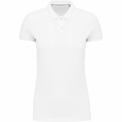 Polo Supima® manches courtes femme
