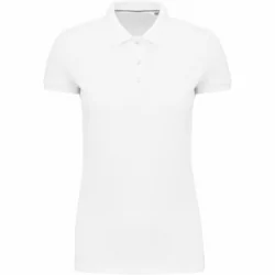 Polo Supima® manches courtes femme