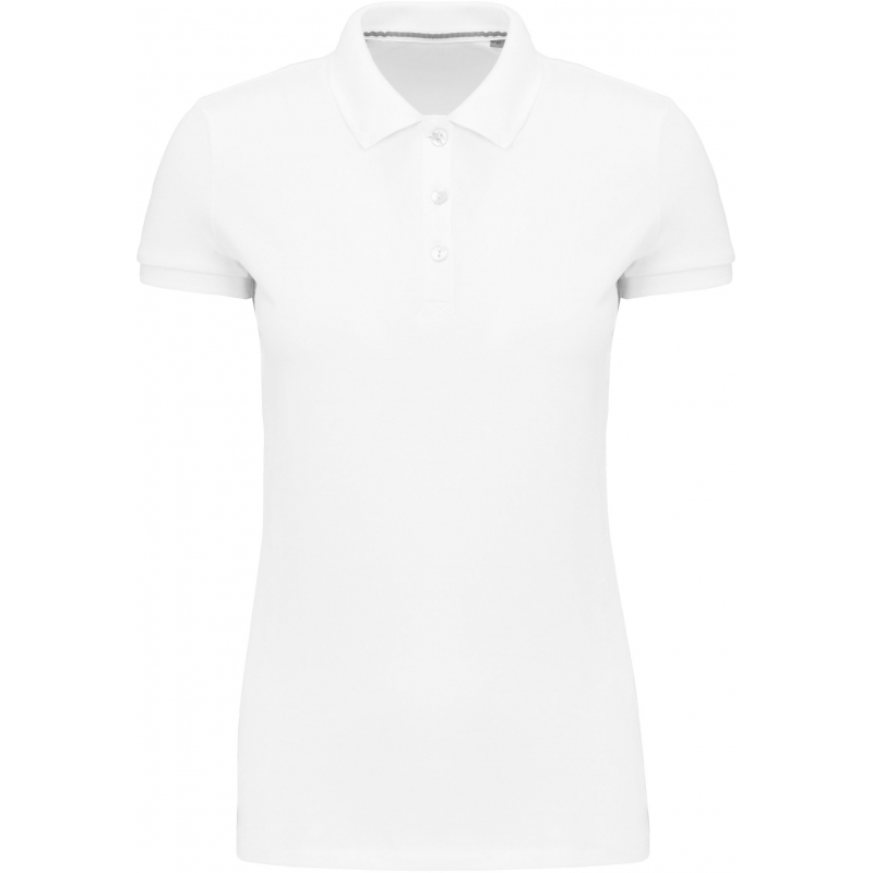 Polo Supima® manches courtes femme