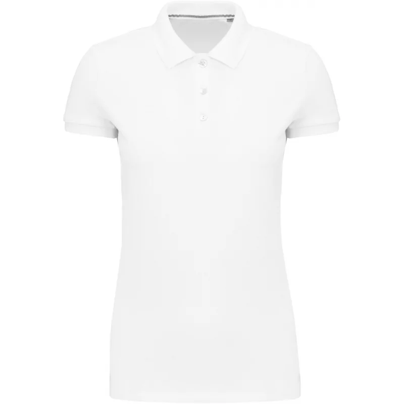 Polo Supima® manches courtes femme