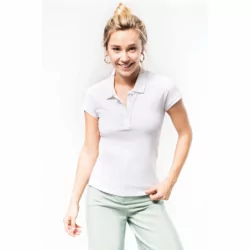 Polo piqué Bio manches courtes femme