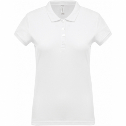 Polo piqué manches courtes femme