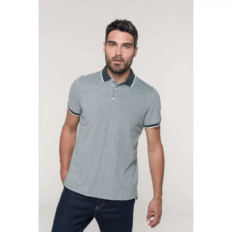 Polo bicolore homme