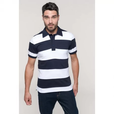 Ray - Polo rugby rayé...