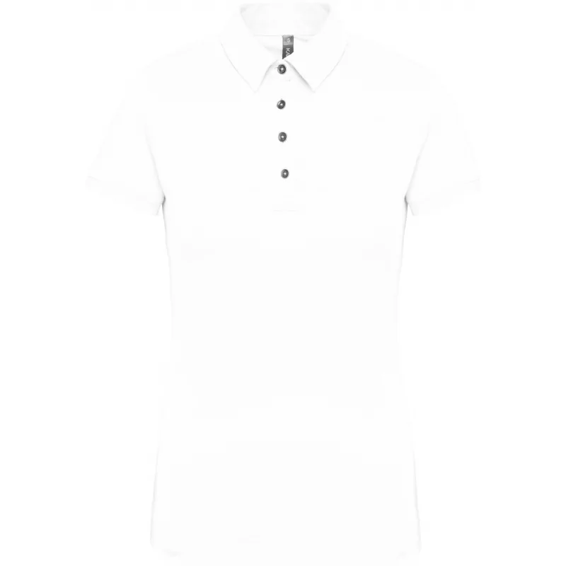 Polo jersey manches courtes femme