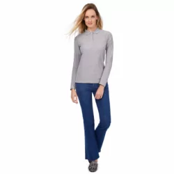 Polo femme ID.001 manches longues