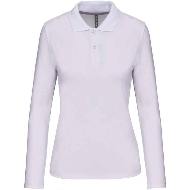 Polo manches longues femme