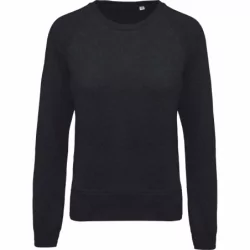 Sweat-shirt Bio col rond manches raglan femme