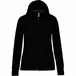 Sweat-shirt zippé capuche femme