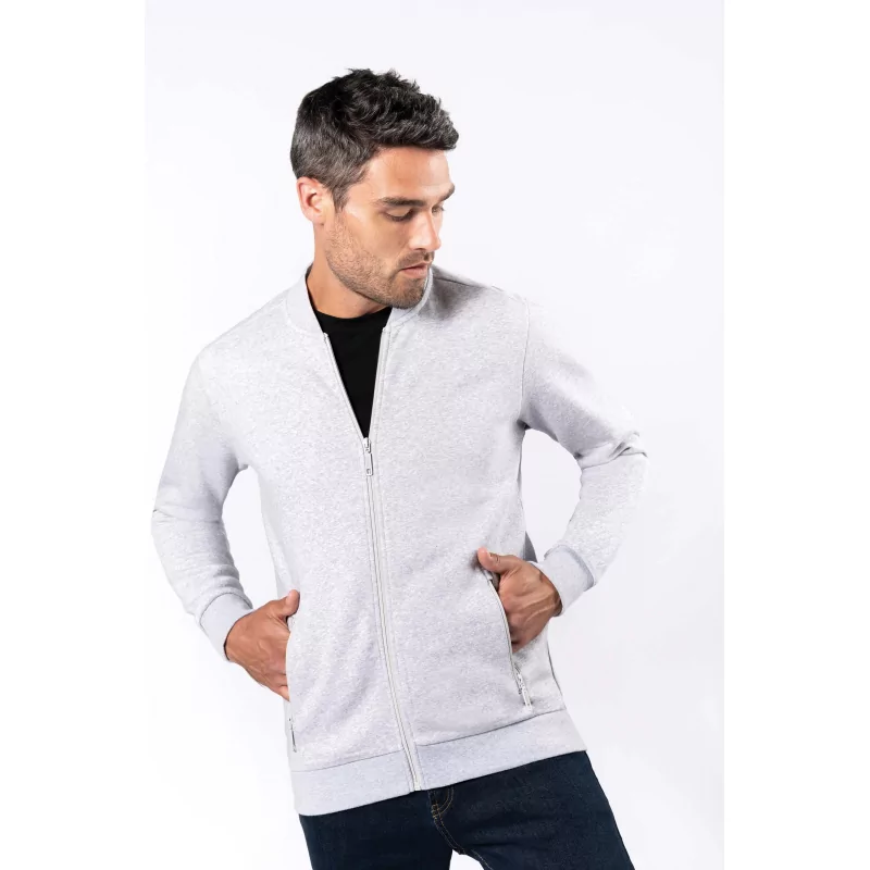 Veste molleton zippée homme finition