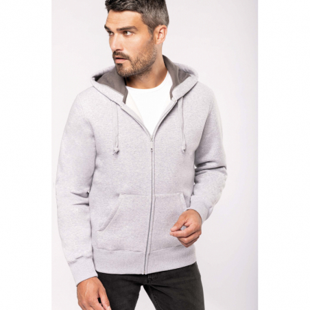 Sweat-shirt zippé capuche...