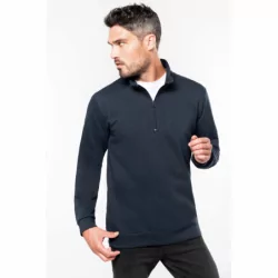 Sweat-shirt col zippé