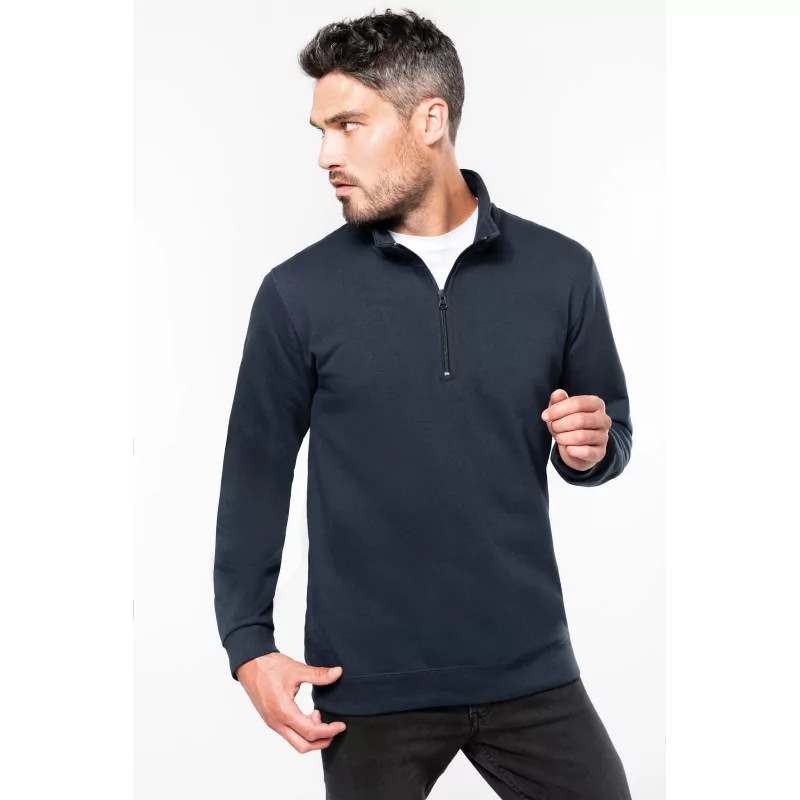 Sweat-shirt col zippé