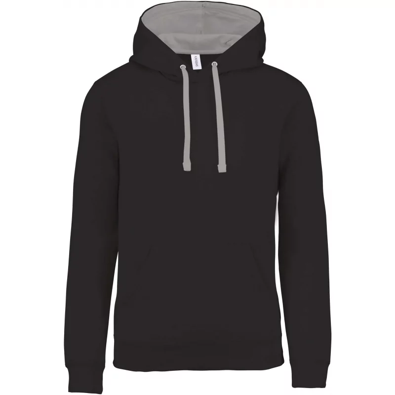 Sweat-shirt capuche contrastée homme