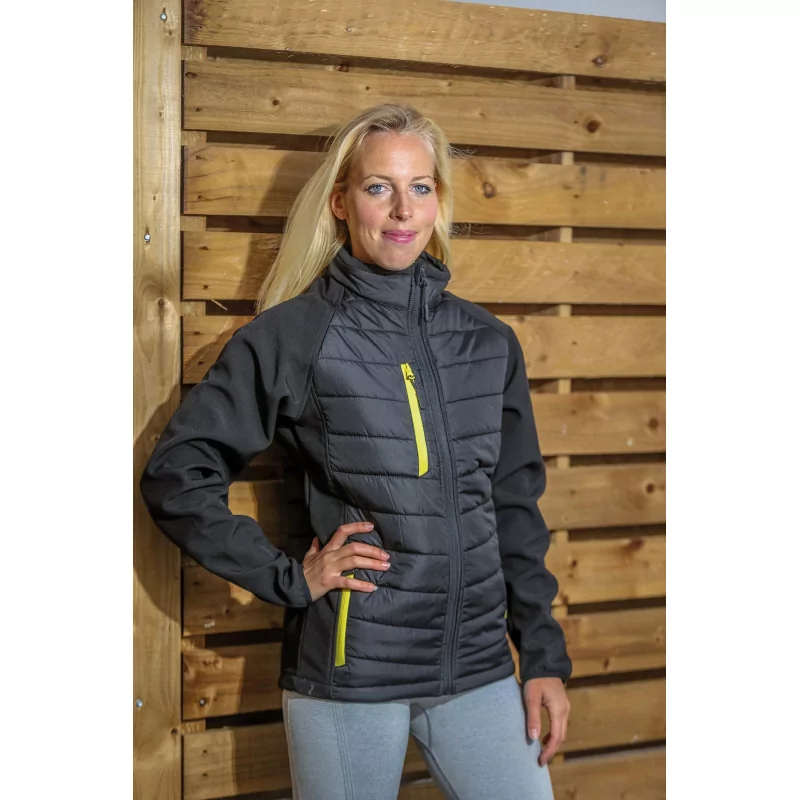 VESTE SOFTSHELL REMBOURRÉE BLACK COMPASS