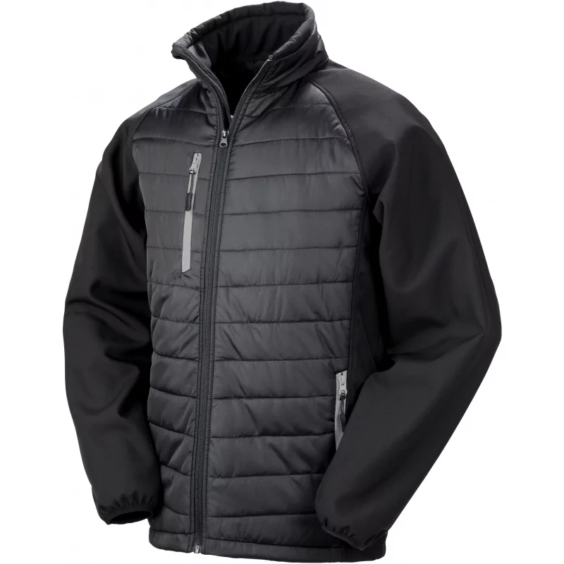 VESTE SOFTSHELL REMBOURRÉE BLACK COMPASS