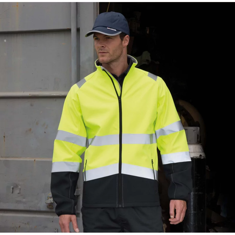 VESTE SOFTSHELL HAUTE VISIBILITE