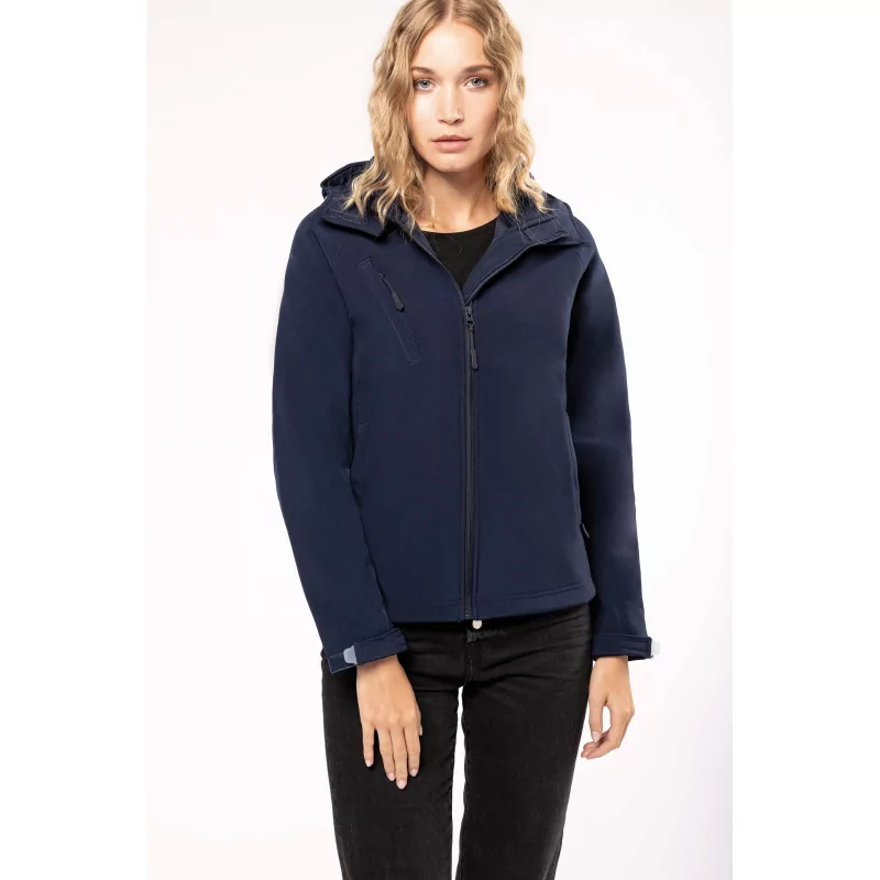 Veste softshell à capuche amovible femme