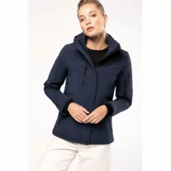 Parka softshell doublée capuche femme