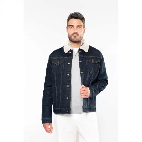 Veste denim doublée sherpa...
