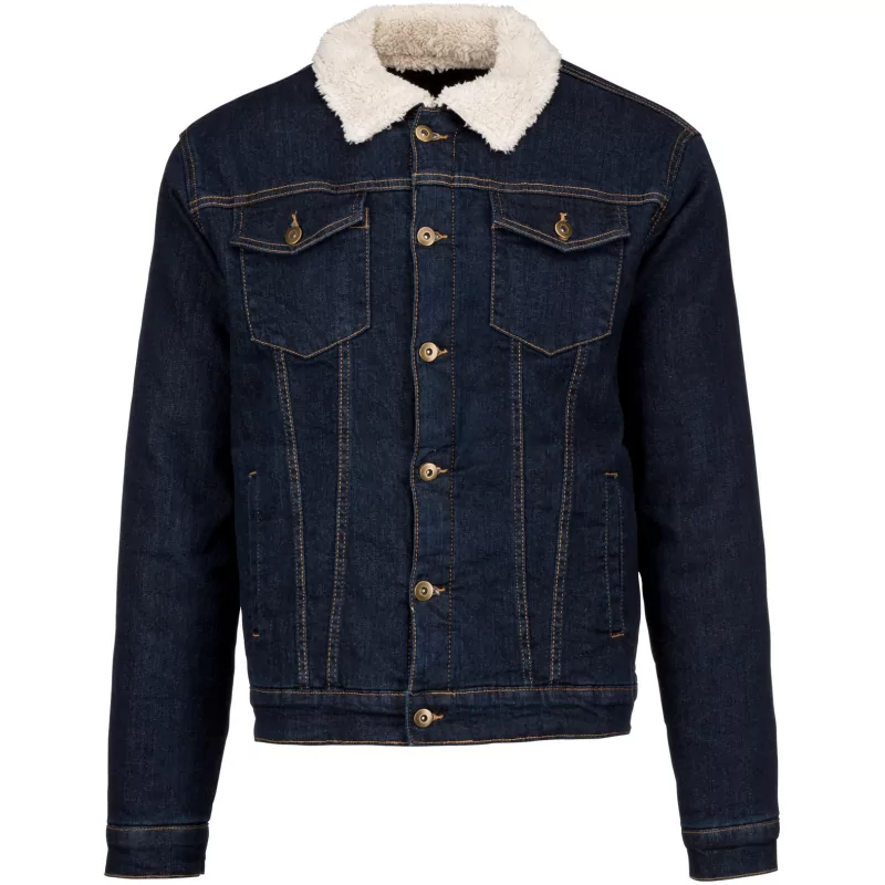 Veste denim doublée sherpa homme