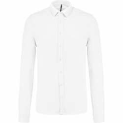 Chemise maille piquée manches longues