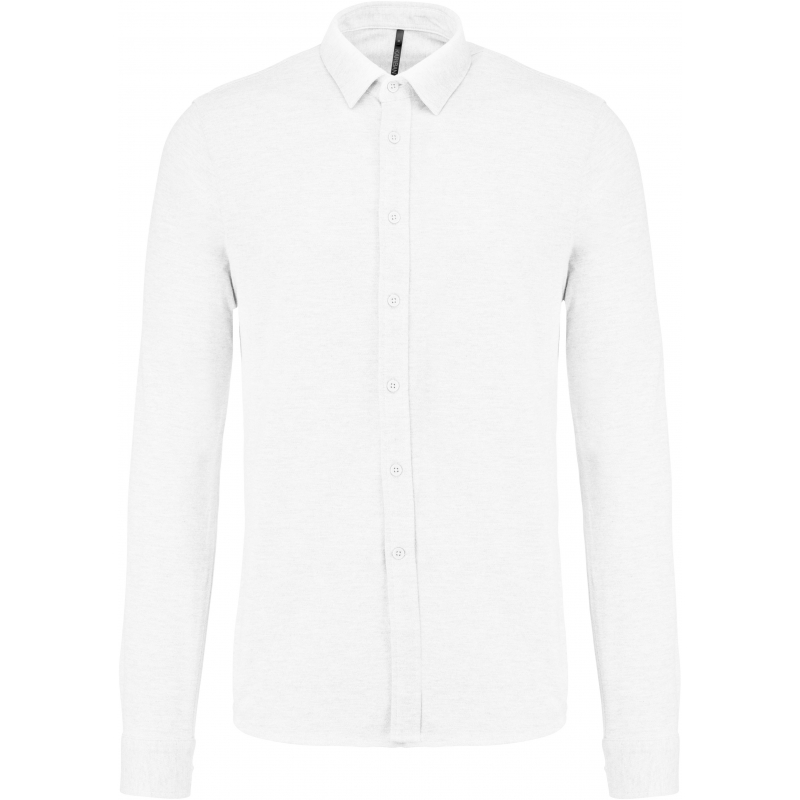 Chemise maille piquée manches longues