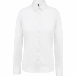 Chemise popeline manches longues femme
