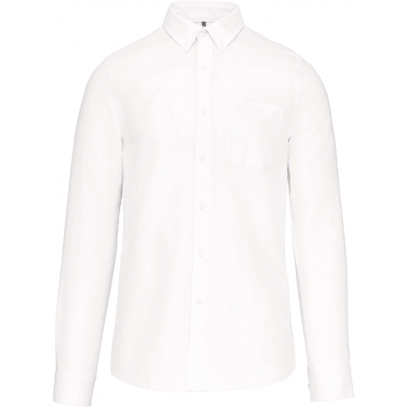 Chemise oxford lavée manches longues
