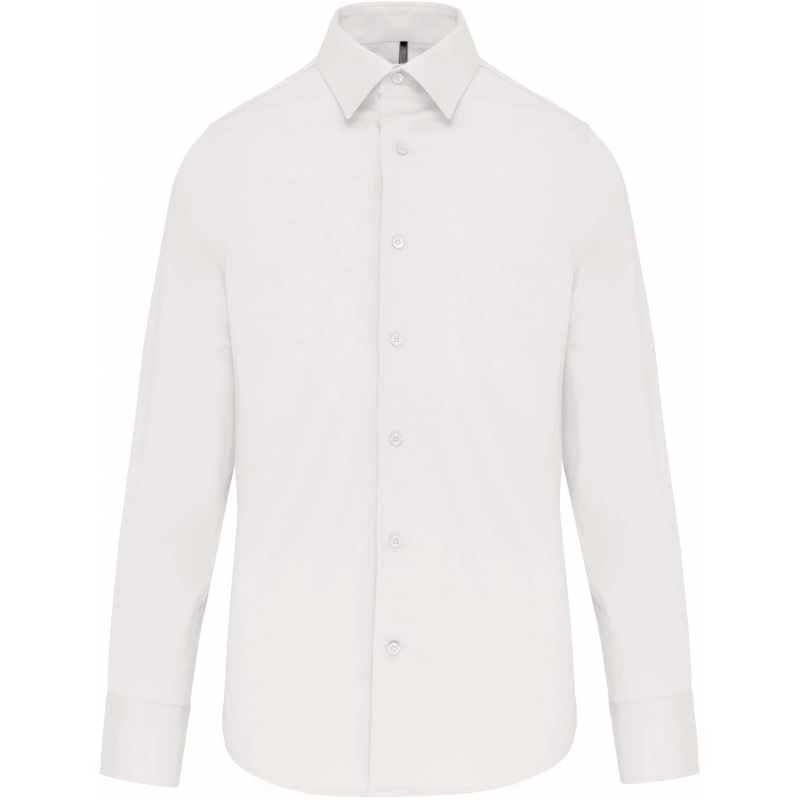 Chemise coton / élasthanne manches longues