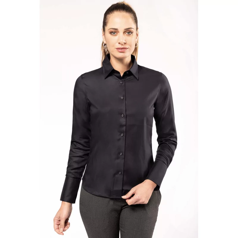 Chemise manches longues sans repassage femme