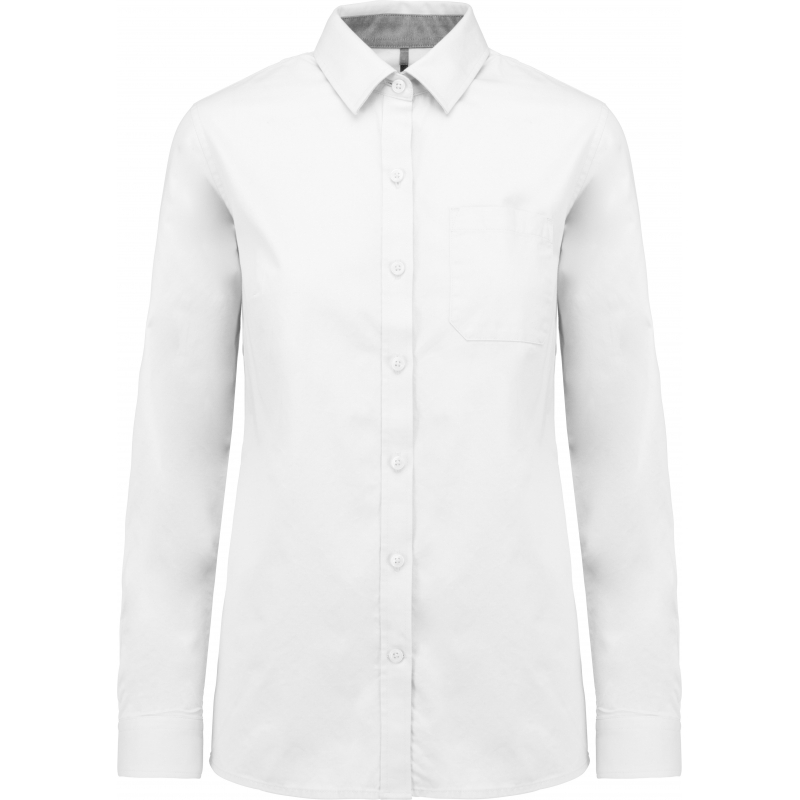 Chemise coton Nevada manches longues femme