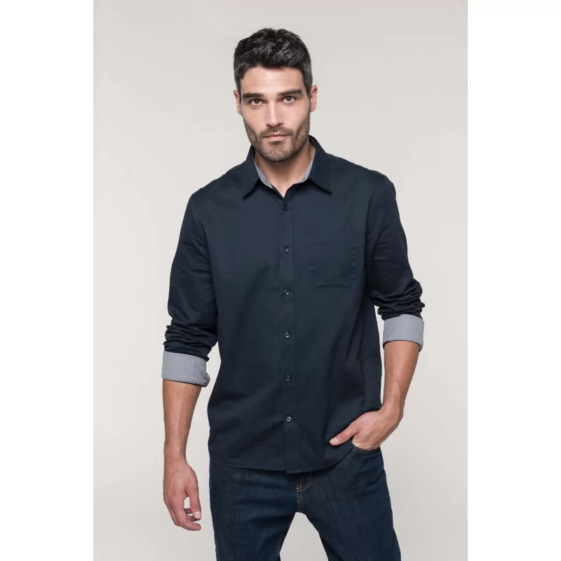 Chemise coton manches longues Nevada homme