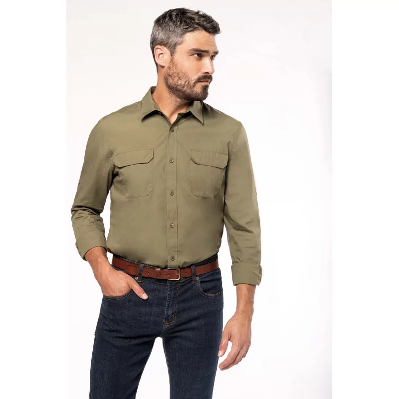 Chemise safari manches longues homme