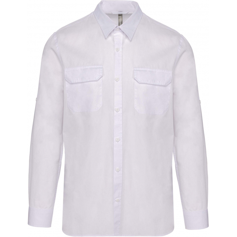Chemise safari manches longues homme