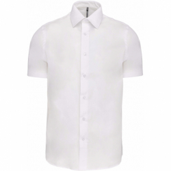Chemise coton / élasthanne manches courtes
