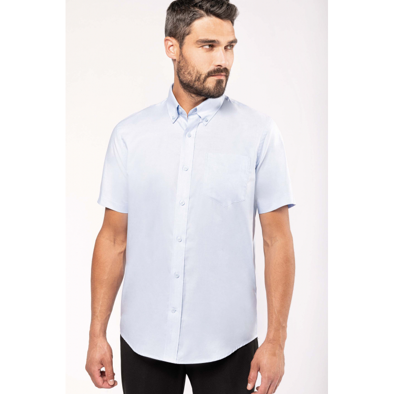 Chemise oxford manches courtes
