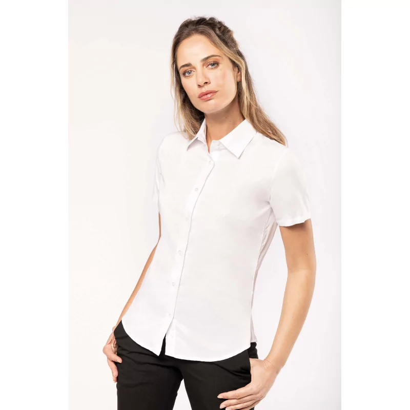 Chemise oxford manches courtes femme