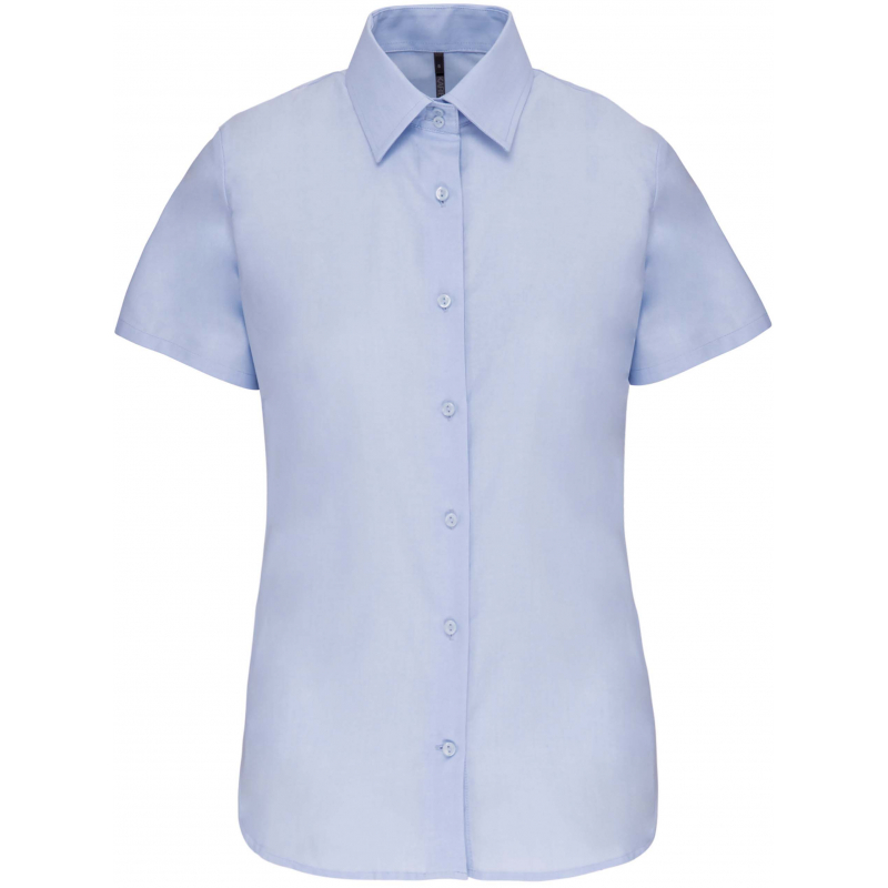 Chemise oxford manches courtes femme