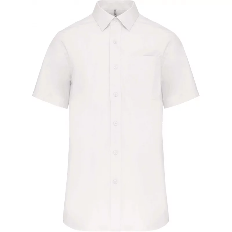 Chemise popeline manches courtes