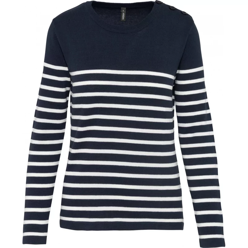 Pull marin femme