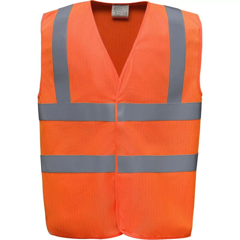 GILET HAUTE VISIBILITÉ, LSF -CHALEUR ET FLAMME & ANTISTATIQUE