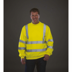 Sweat-shirt haute visibilité col rond